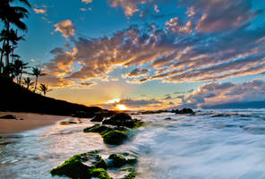 Hawaii, in the waves