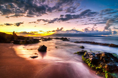 Hawaii, watching the sunset