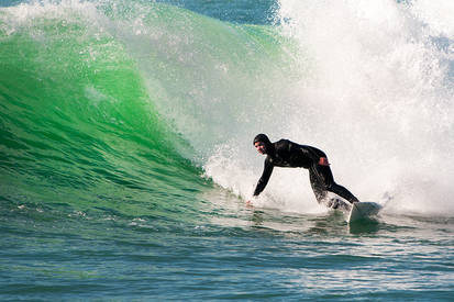 California, the surfer and the wave