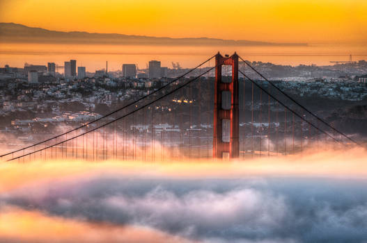 San Francisco, Golden Gate in fire chamber