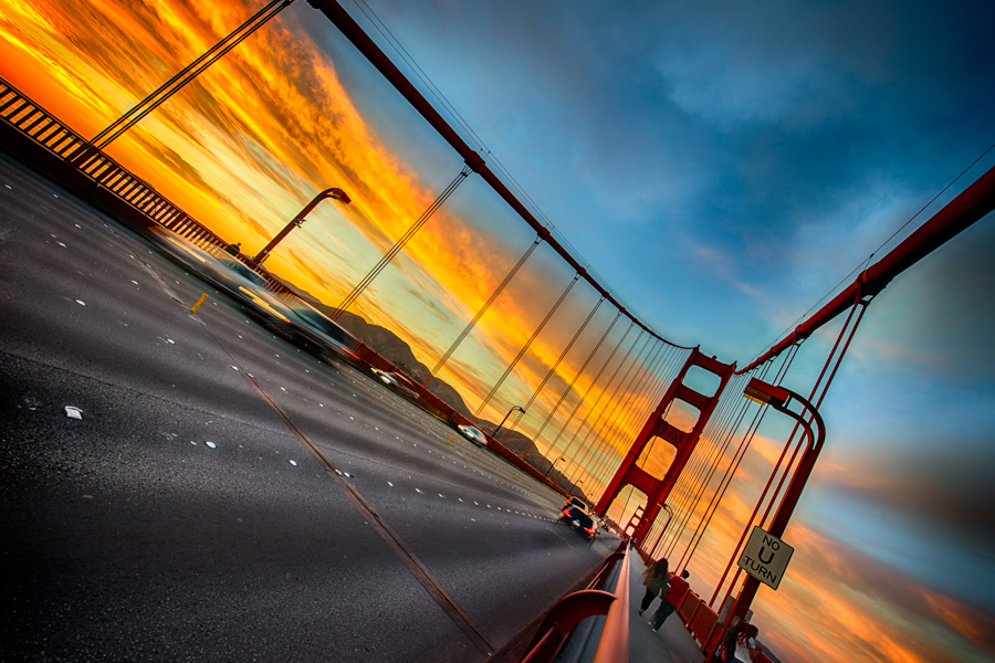 Golden Gate, amazing sky and walk 1 