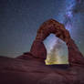 Delicate Arch illuminated, Arches National Park