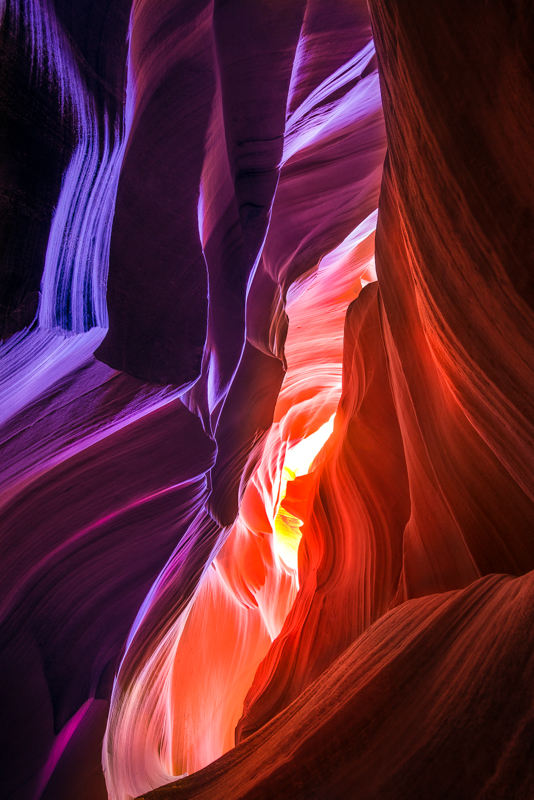 Antelope Canyon, colorzone