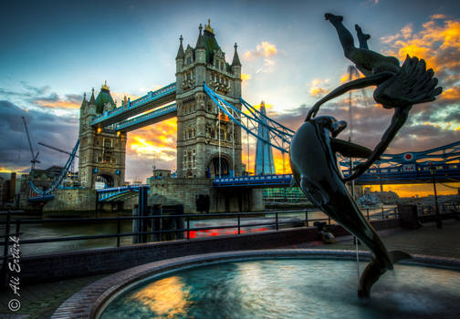 London Tower Bridge Sunset