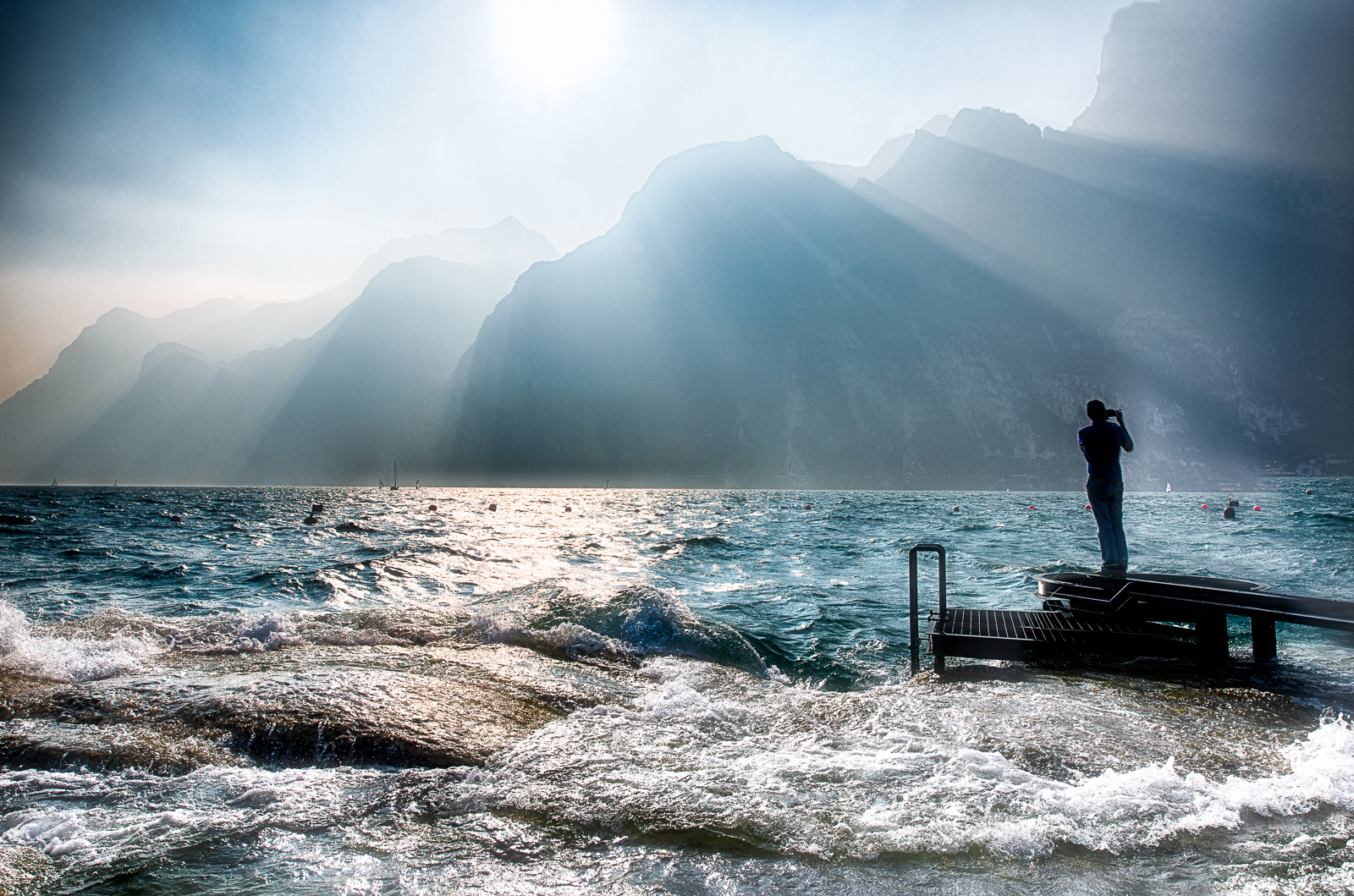 Lake Garda, amazing sunset