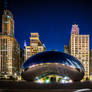 Chicago bean, night