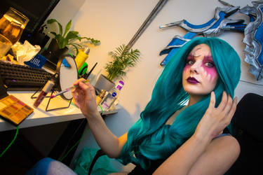 Also makeup test for Tyrande cosplay