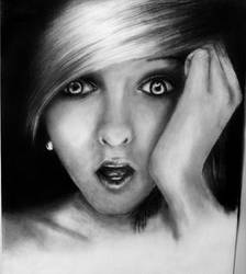 Shocked Girl Pencil drawing