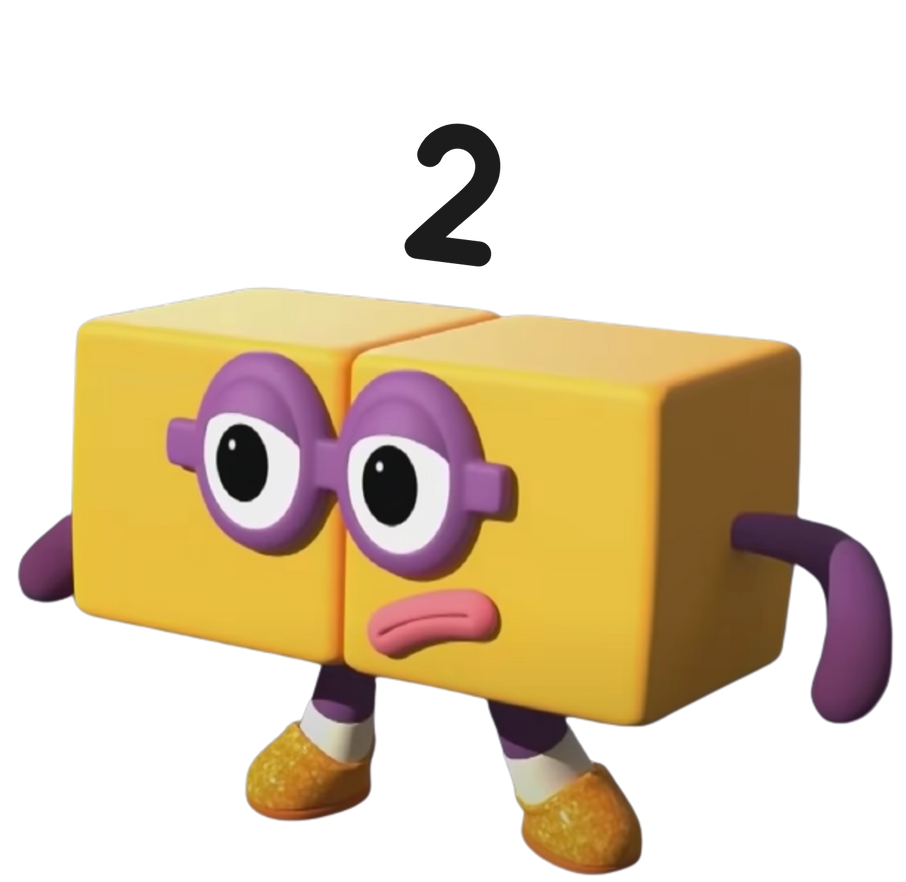 Sideways Numbers Numberblock Two Sideways by jeltemreal on DeviantArt