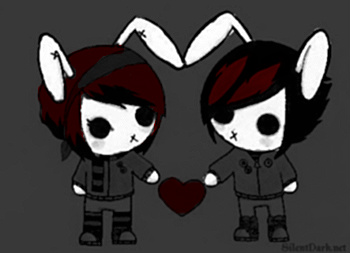 emo bunnies by xLaylarrRAWRx on DeviantArt