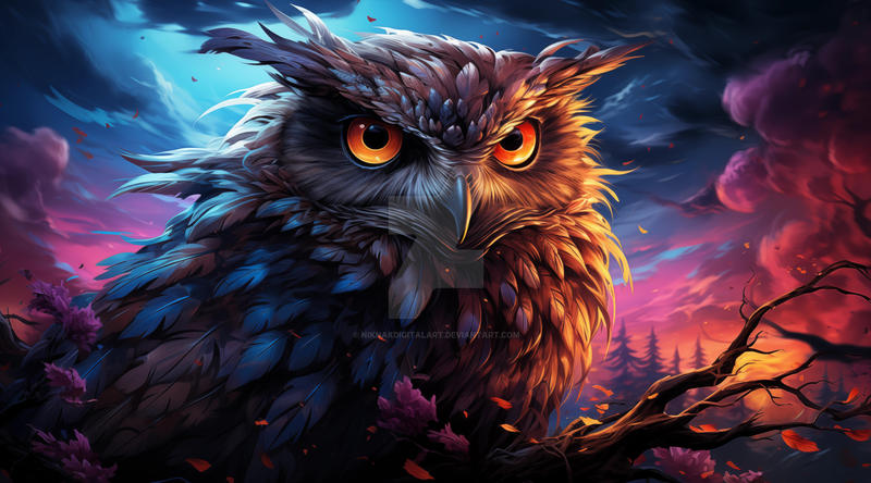 Pixilart - This is what a night owl is uploaded by Call-me-spooky