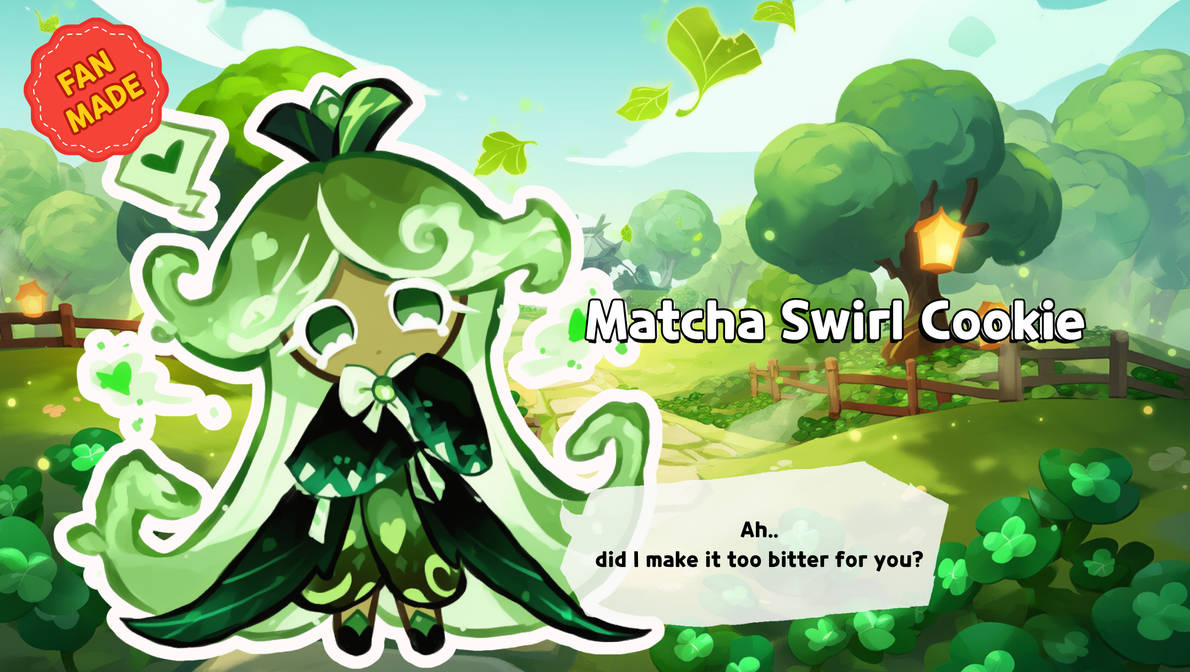 Cookie Run Adopt - Matcha Swirl Cookie by muteember on DeviantArt