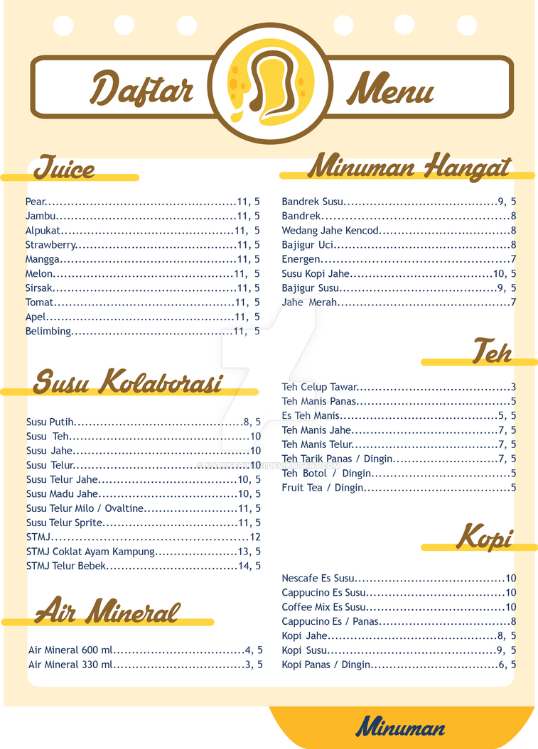 Matari Menu Menu Beverages - Madtari by narusehikari on DeviantArt
