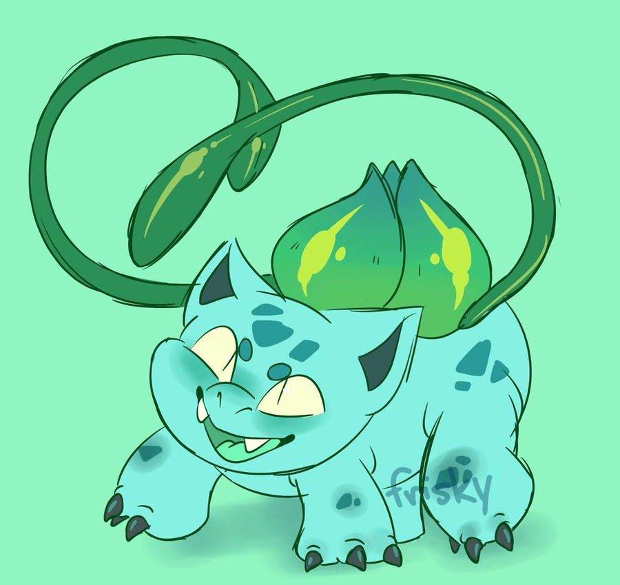 Bulbasaur Grumpy bulbasaur by friiskyy on DeviantArt