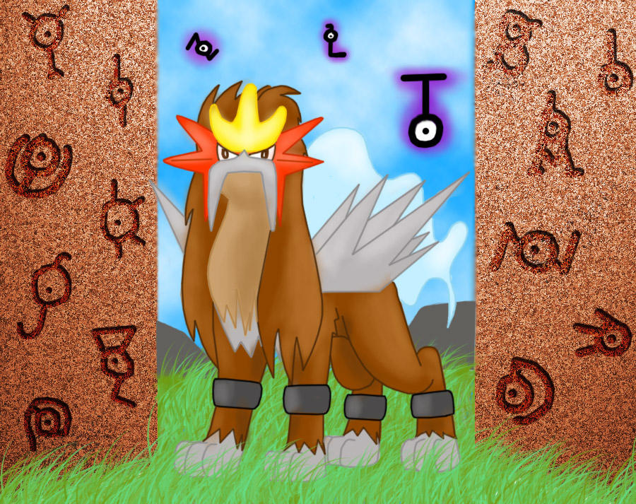 Entei, Guardian Of The Ruins by Articuno on DeviantArt