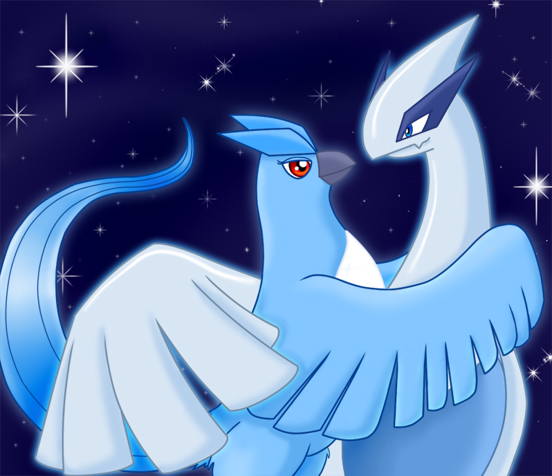 Lugia and Articuno Cuddles