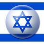 Israel flag button 2