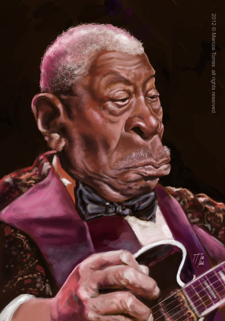 B.B.King caricature