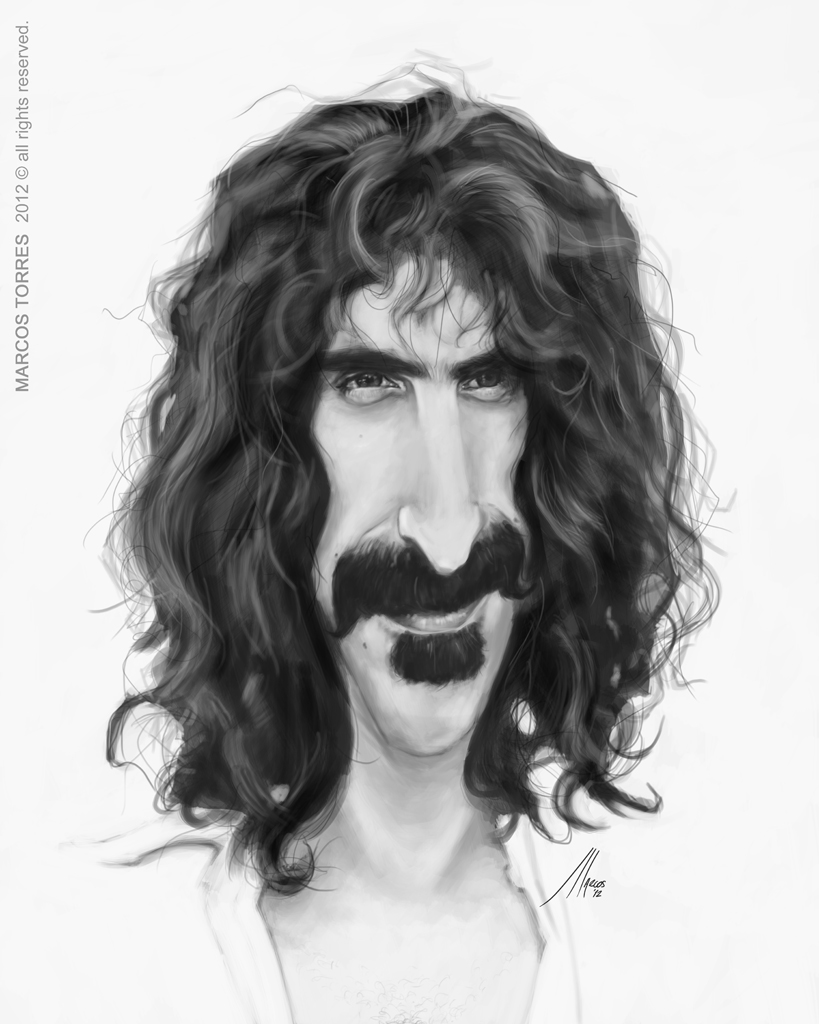 Frank Zappa caricature