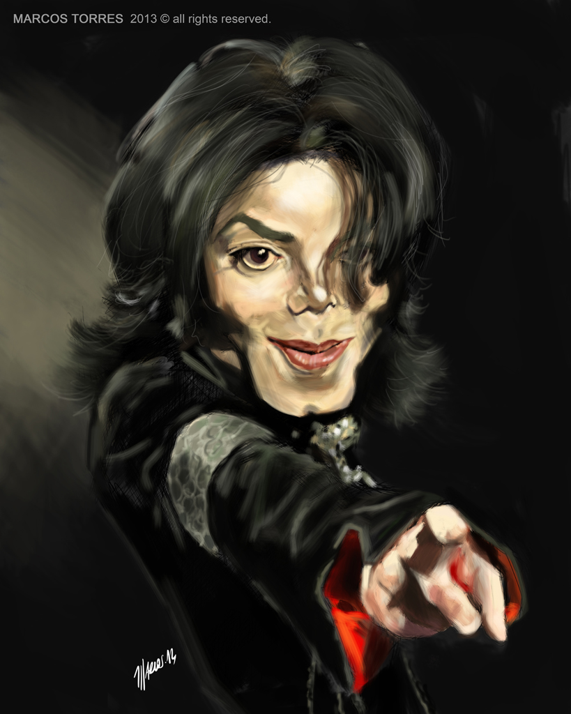 Michael Jackson caricature