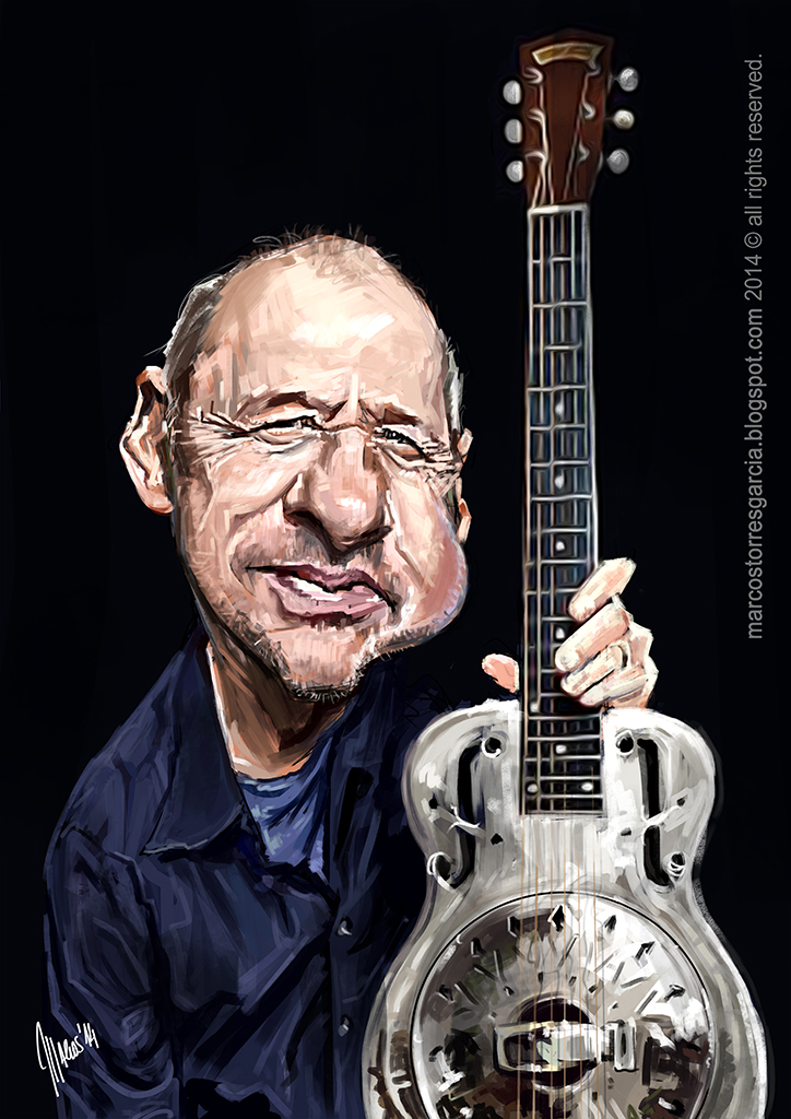 Mark Knopfler caricature