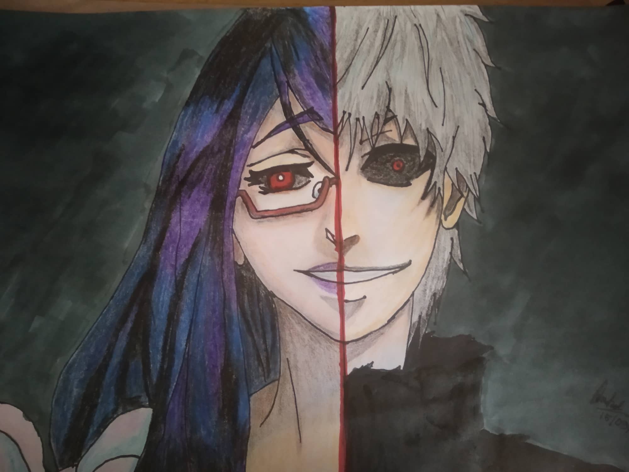 Kaneki Devours Rize Rize x Kaneki by StrangeKey56 on DeviantArt