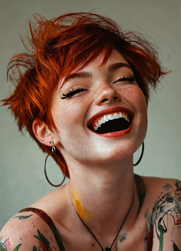 Princesspixie87 Detailed red-haired pixie-cut girl with clear beau by louart02 on ...
