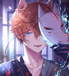 Childe / Tartaglia [Fox/Kitsune/Youkai AU]