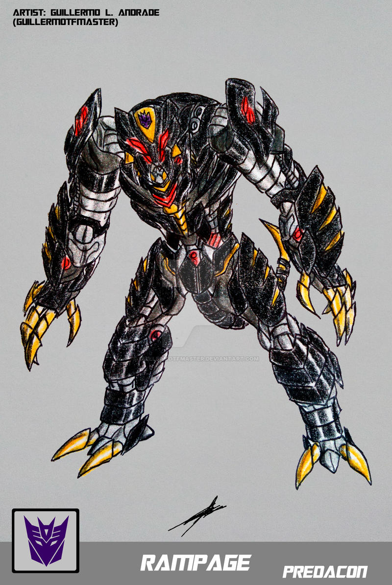 RAMPAGE TRANSFORMERS BATTLE MACHINE by GUILLERMOTFMASTER on DeviantArt