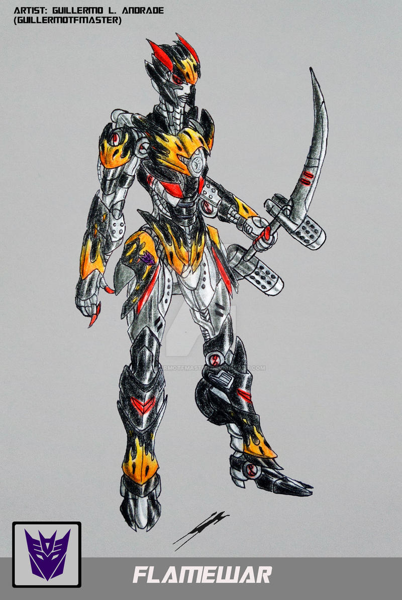 FLAMEWAR TRANSFORMERS BATTLE MACHINE