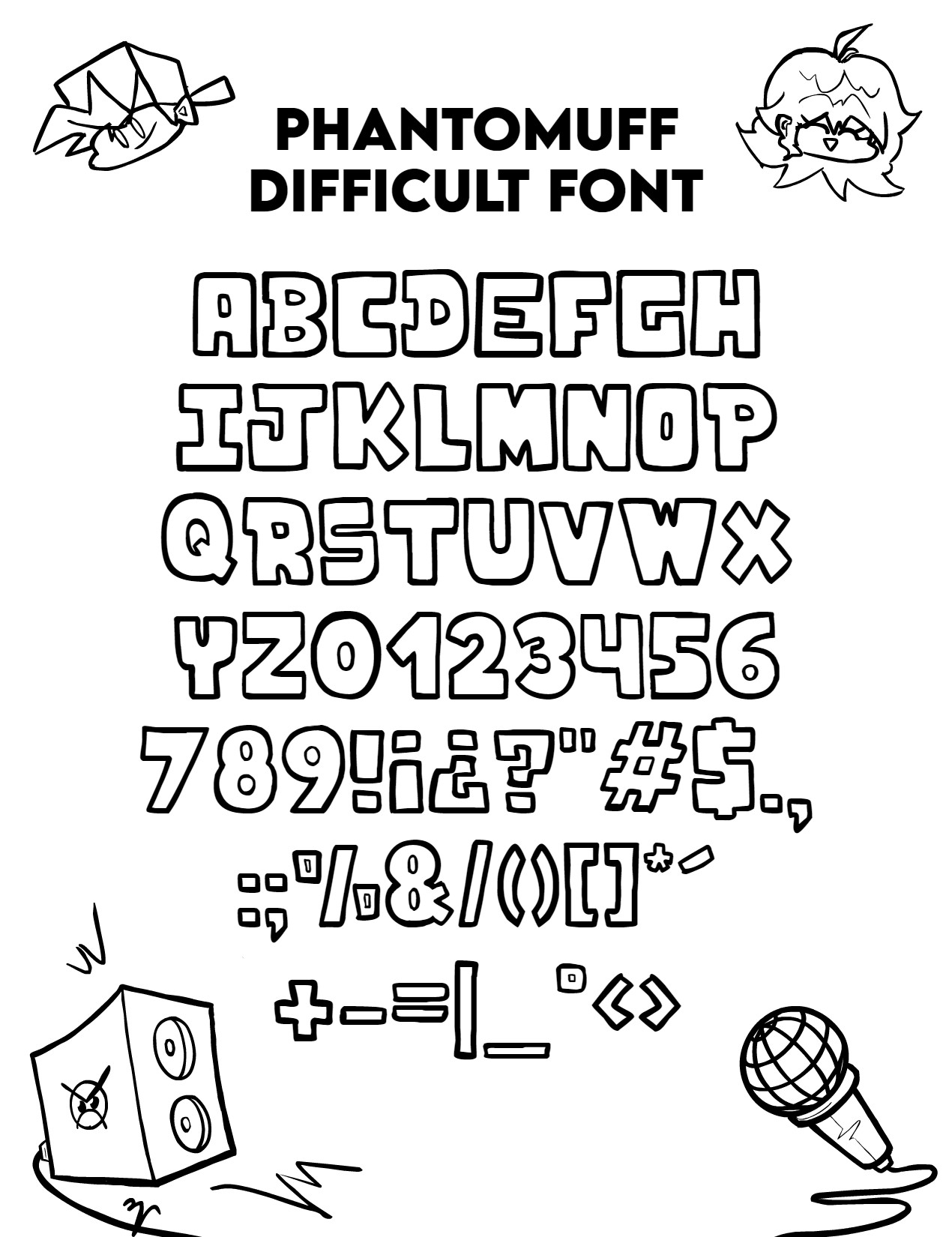 Fnf Style Writing Friday night Funkin Fonts!!! by infinitefont2000 on DeviantArt
