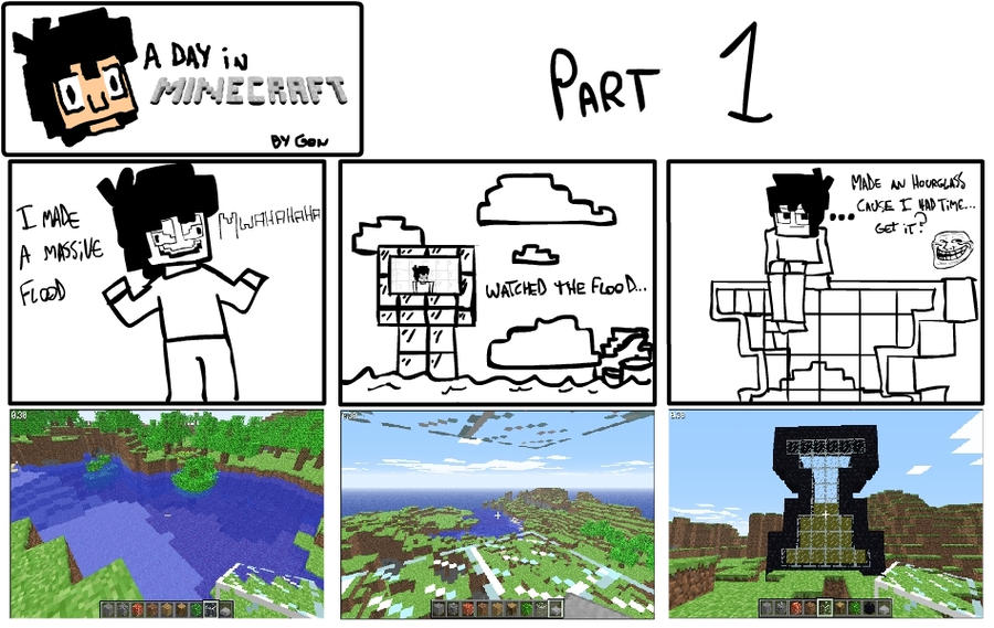 A Day In Minecraft Part 1 By Gonzalo75 On DeviantArt a-day-in-minecraft-part-1-by-gonzalo75-on-deviantart