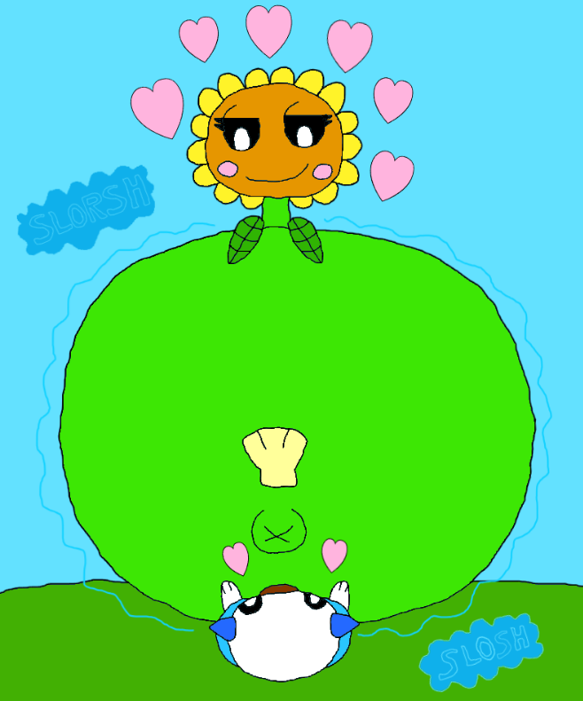 (Request) Sunflower Water Inflation! by HazelFan306 on DeviantArt