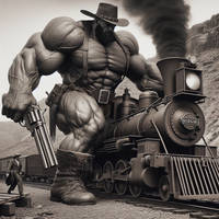Giant train robber