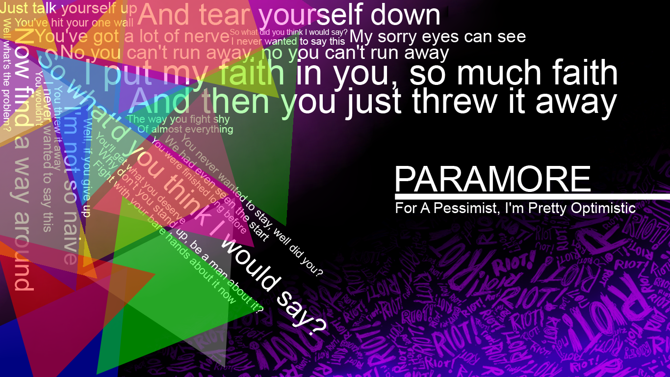 Paramore For A Pessimist Wallpaper By Prabasworo24 On Deviantart Paramore For A Pessimist Wallpaper By Prabasworo24 On Deviantart