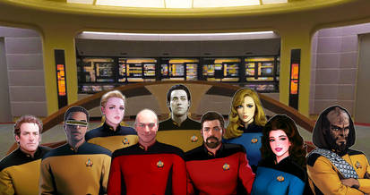 Star Trek TNG: Enterprise D Crew