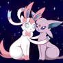 Sylveon and Espeon