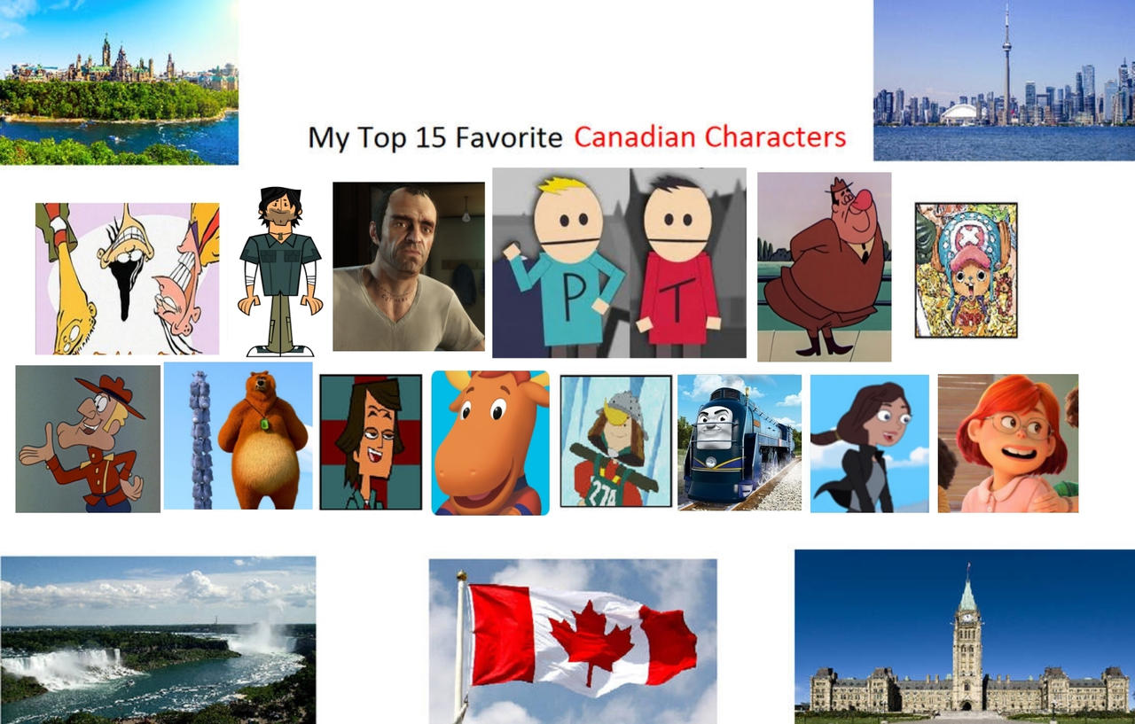 Canadian Characters My Top 15 Favorite Canadian characters by Guiricky by GuirickySouzx2005 ...
