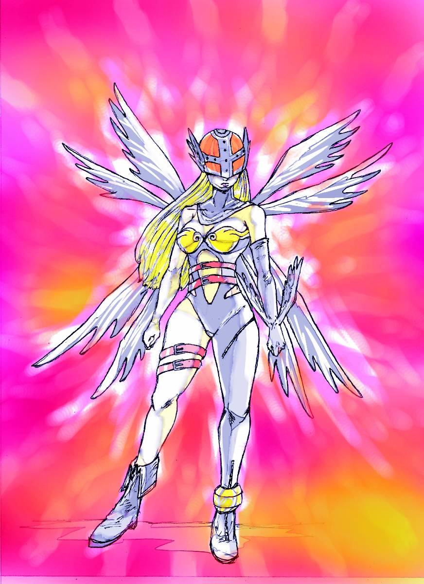 Angewomon from Digimon by SuchiCartoons on DeviantArt