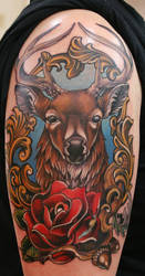 Fancy Deer Tattoo