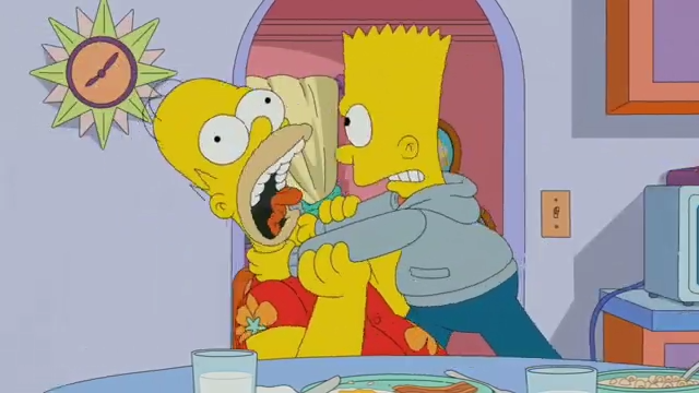 Simpsons Strangling Bart Strangling Homer by ShinRiderNumber2 on DeviantArt