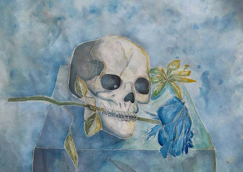 Skull In Blue