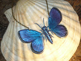Cyaniris semiargus - Butterfly Necklace