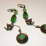 Green Tea-Time  Earrings for *Lightwings16