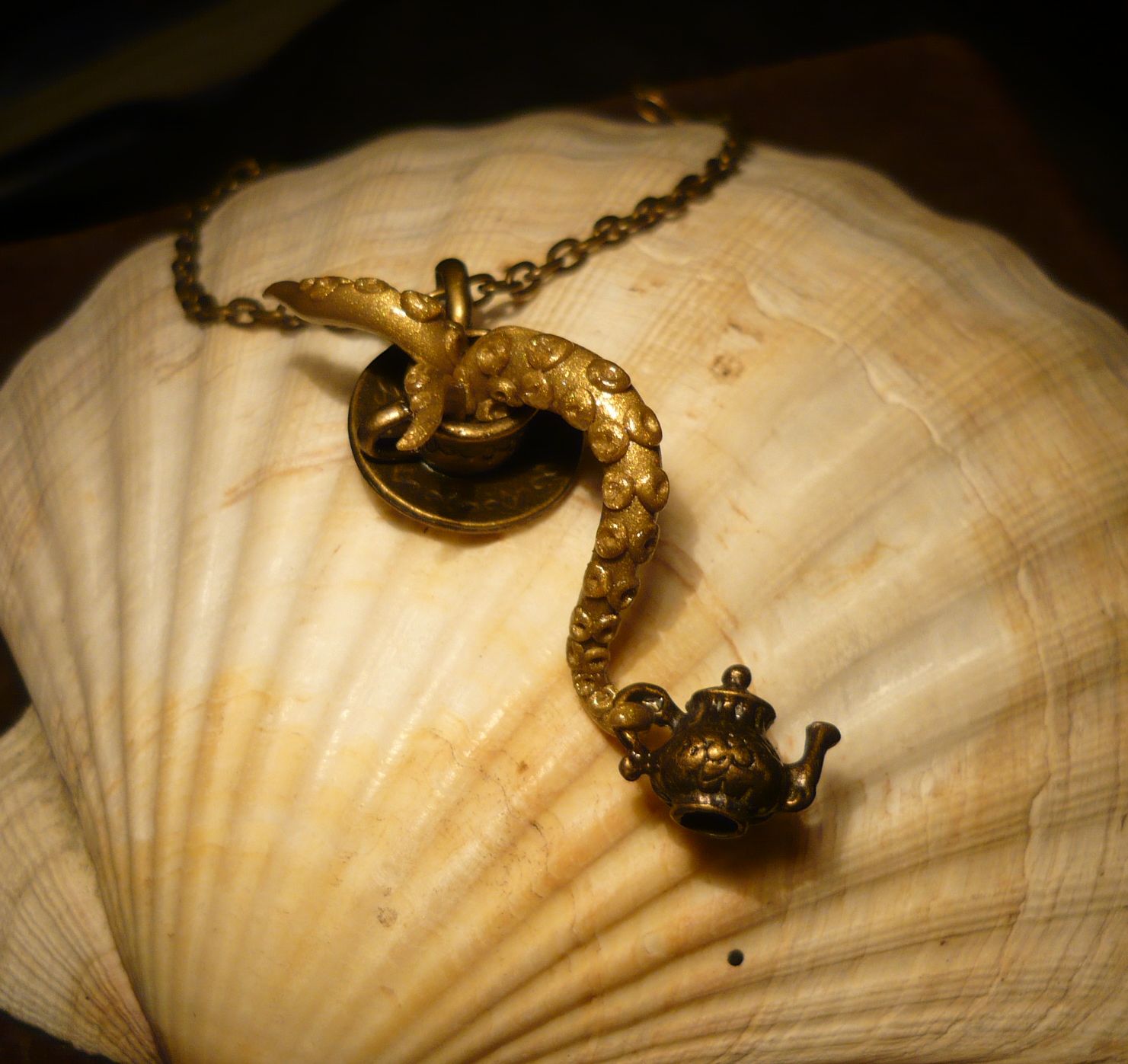 Tea with Tentacle - Necklace