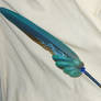 Azure Spirit - handpainted Featherquill