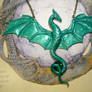 Emeralds Guardian - handsculpted Dragoncollar