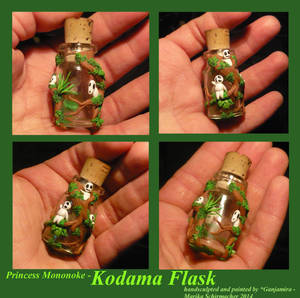 Princess Mononoke - Kodama Flask by Ganjamira