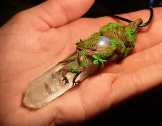 Scepter of the Moonpriests - handsculpted Pendant by Ganjamira