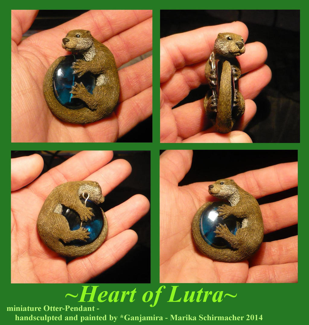 Heart of Lutra - handsculpted Pendant